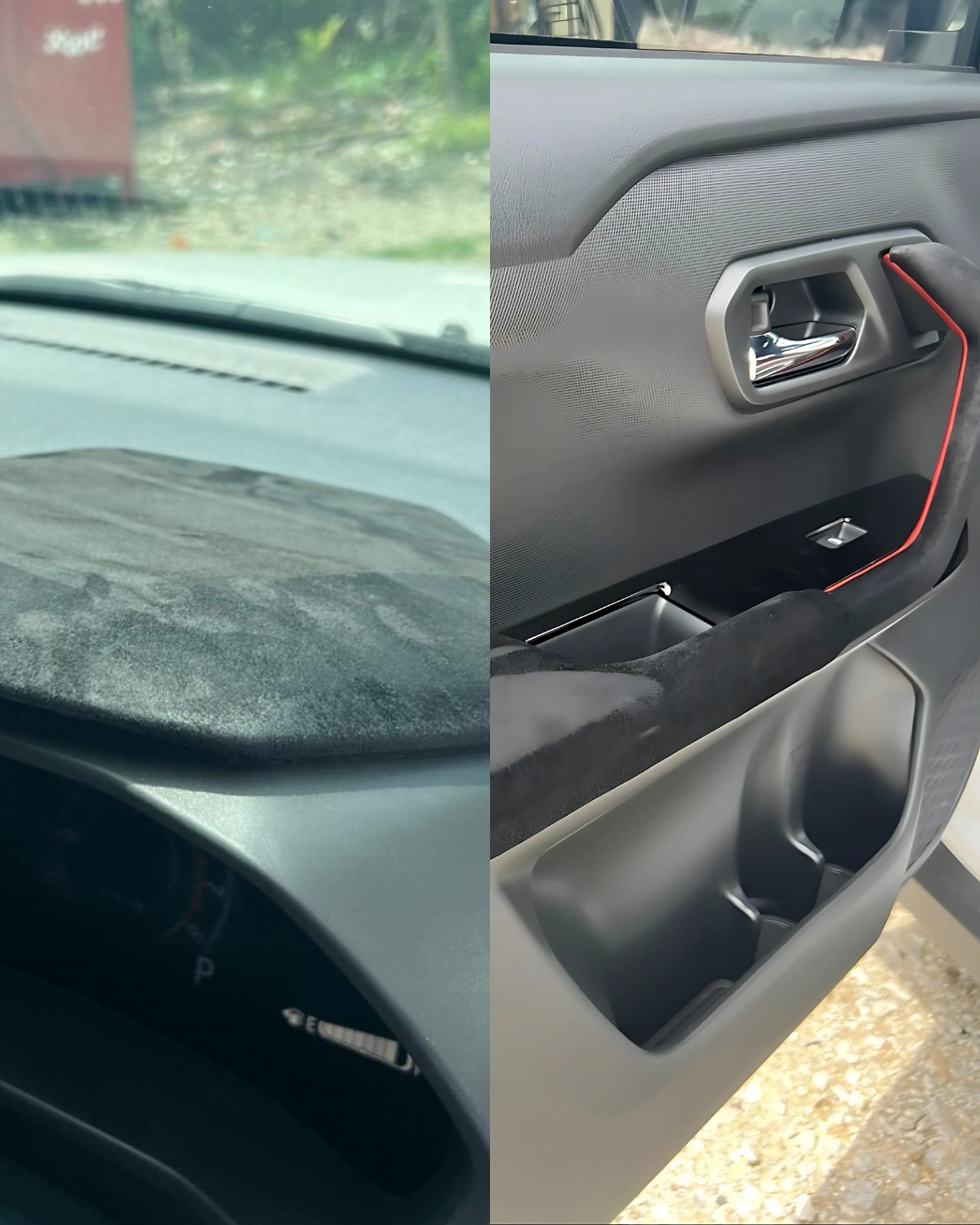 piele auto alcantara autocolanta pt. plafon bord scaune fete usi masina