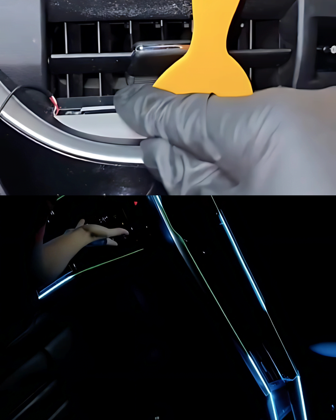 lumini ambientale auto LED RGB DIY - brily detail