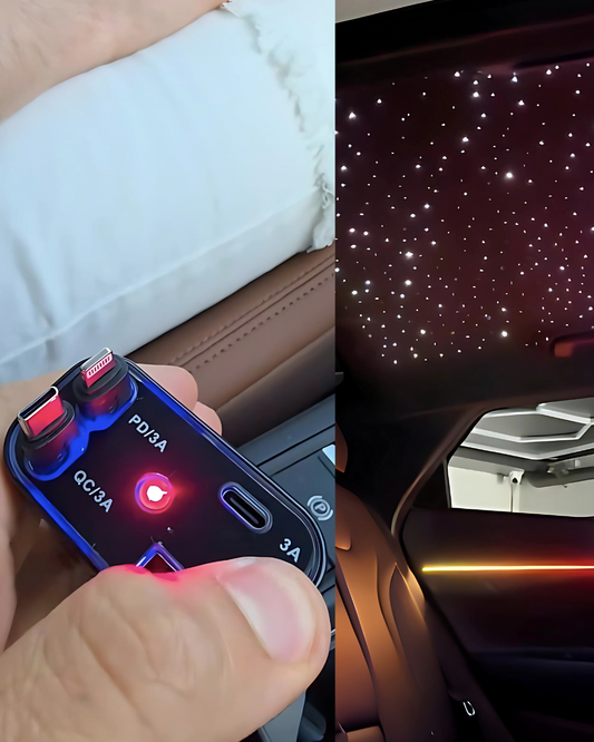 Brily Starlight plafon instelat auto cu incarcator auto telefon fast charger